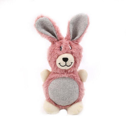 Squeaky Dog Toys Puppy Pet Chew Rope Squeaker Crinkle Rope Plush Toy Teething Au - Brown Goose