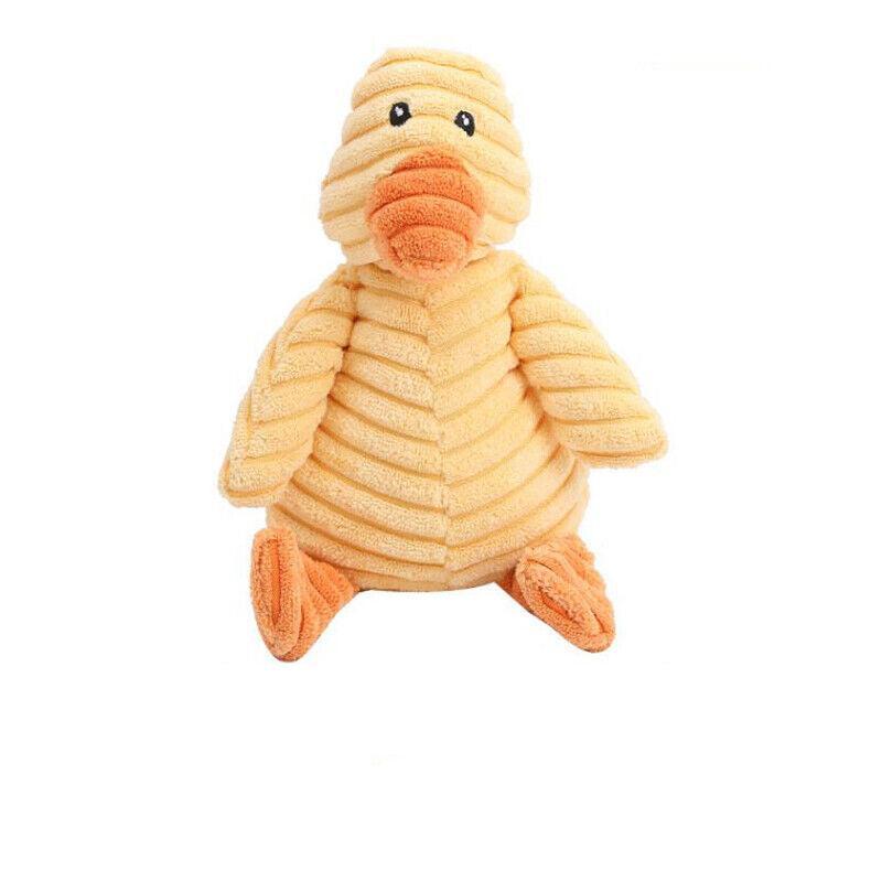 Squeaky Dog Toys Puppy Pet Chew Rope Squeaker Crinkle Rope Plush Toy Teething Au - Pink Chicken