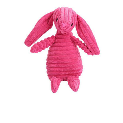 Squeaky Dog Toys Puppy Pet Chew Rope Squeaker Crinkle Rope Plush Toy Teething Au - Pink Chicken