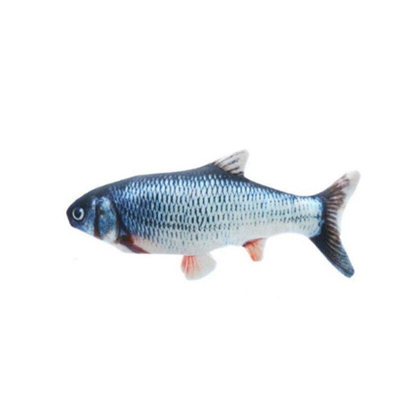 Electric Dancing Fish Kicker Cat Toy Wagging Realistic Moves Usb Rechargeable Au - Salmon