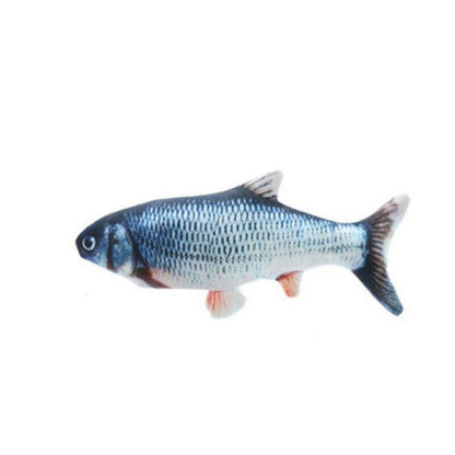Electric Dancing Fish Kicker Cat Toy Wagging Realistic Moves Usb Rechargeable Au - Salmon