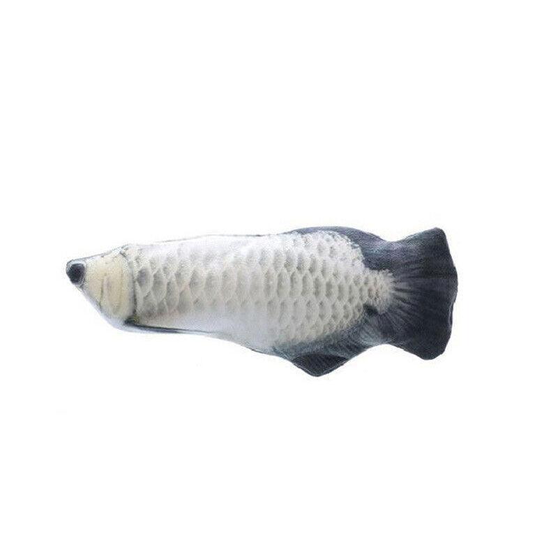 Electric Dancing Fish Kicker Cat Toy Wagging Realistic Moves Usb Rechargeable Au - Salmon