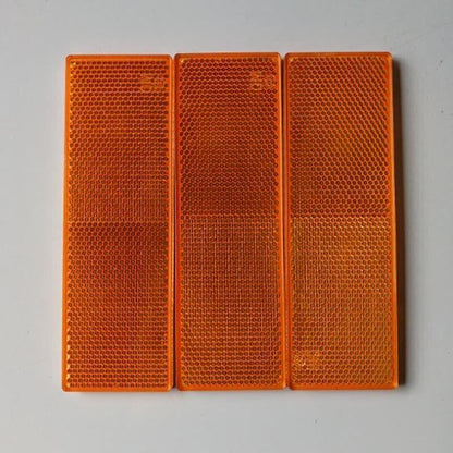 6 X Red Amber White Trailer Reflectors 15 X 5 Cm Self Adhesive Reflector Caravan