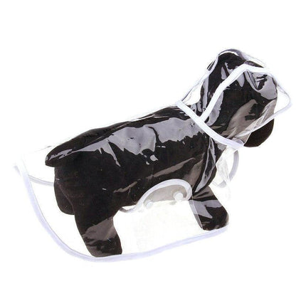 Puppy Waterproof Pet Dog Raincoat Jacket Clothes Vest Rain Coat Outdoor Hoodies White - S