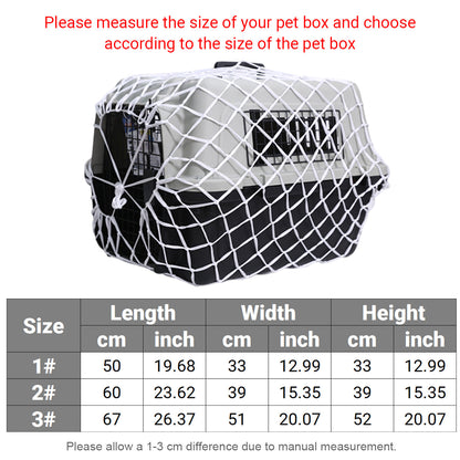 Pet Carrier Net Bag for Cat Dog Travel Mesh Cover Protective Tote Use - 67 × 52 × 51 cm