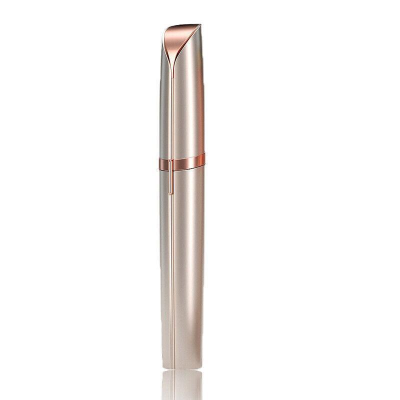 Electric Eyebrow Trimmer Finishing Touch Flawless Brows Hair Remover Led Light - Rose Gold
