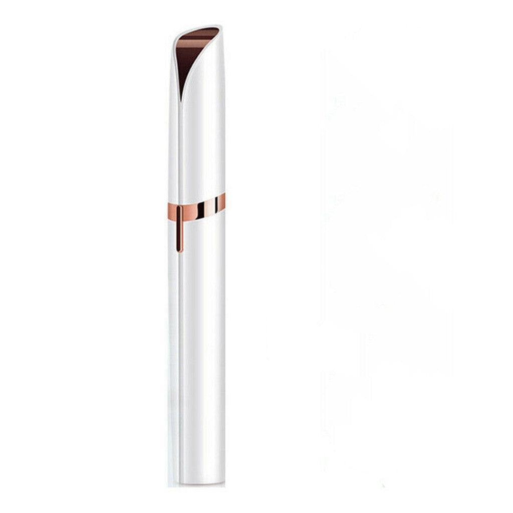 Electric Eyebrow Trimmer Finishing Touch Flawless Brows Hair Remover Led Light - Rose Gold