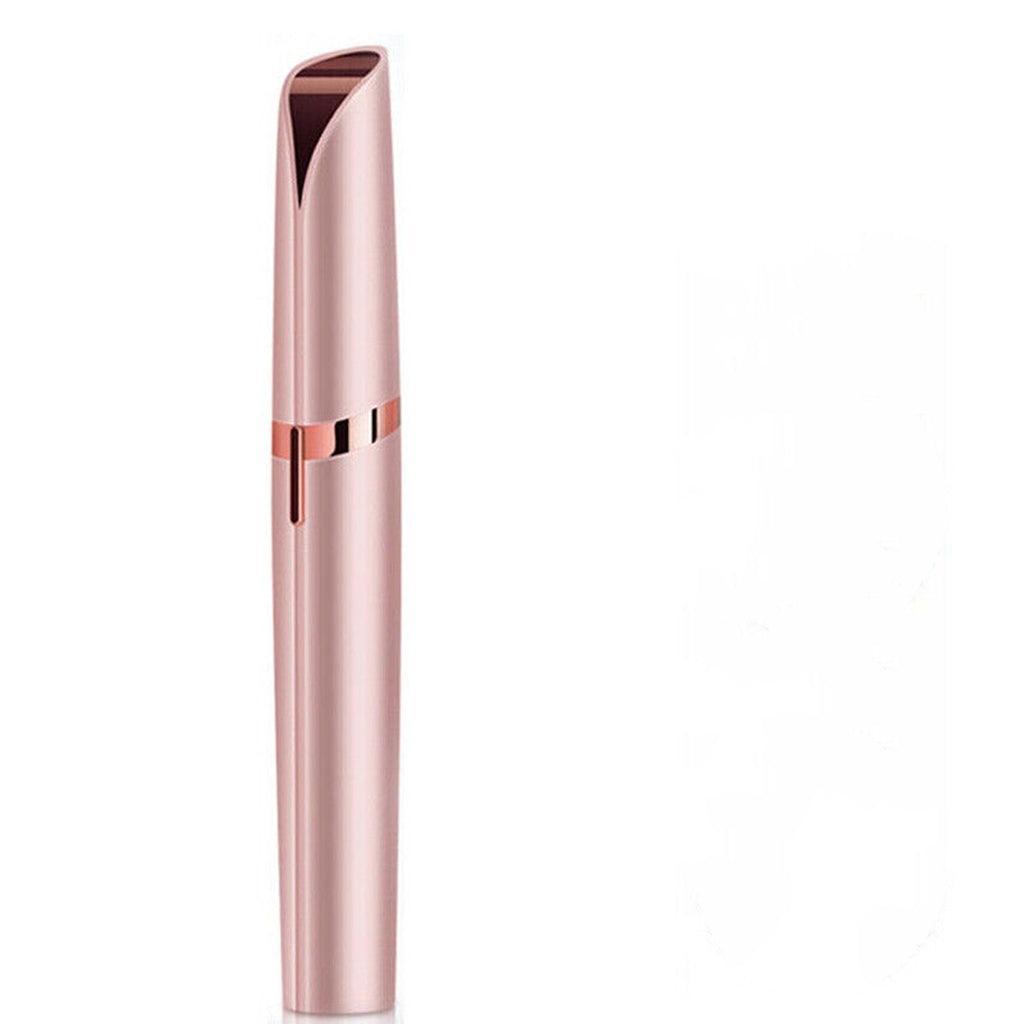 Electric Eyebrow Trimmer Finishing Touch Flawless Brows Hair Remover Led Light - Rose Gold