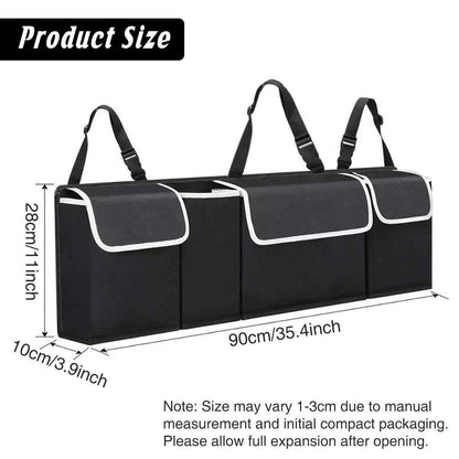 Car Trunk Seatback Storage Bag Multifunctional Organizer for Vehicle Accessories