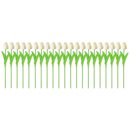 20PCS Real Touch Artificial Tulip Bouquet Fake Flowers for Home Wedding Decor - Pink
