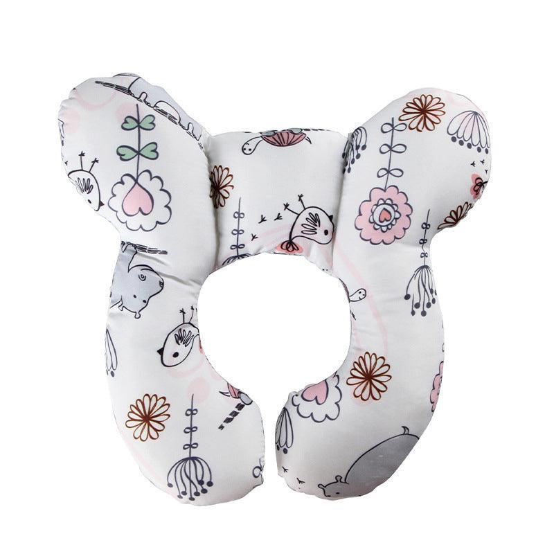 Baby Soft U-Shaped Auto Car Seat Stroller Head Neck Support Pillow Cushion Au - Cloud