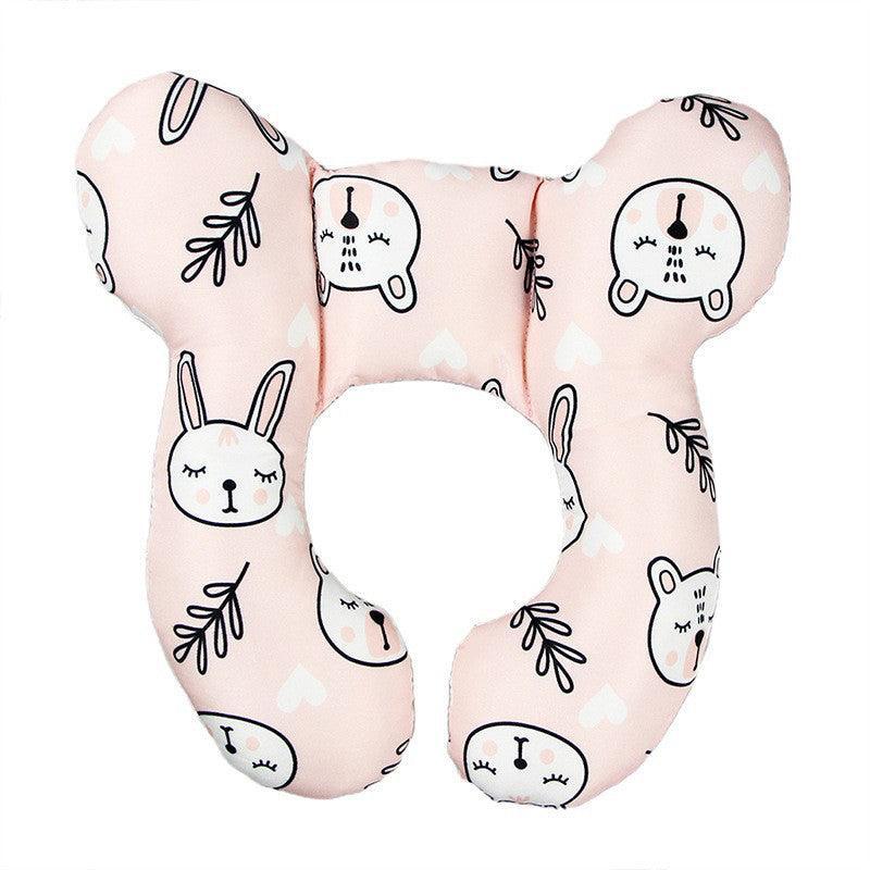 Baby Soft U-Shaped Auto Car Seat Stroller Head Neck Support Pillow Cushion Au - Grey Bear