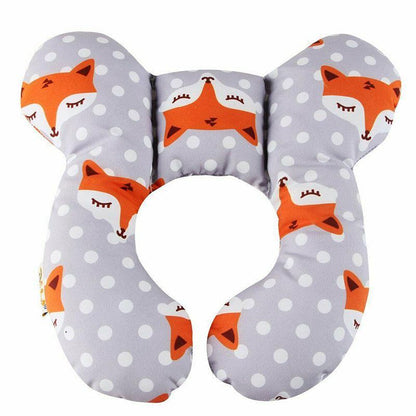 Baby Soft U-Shaped Auto Car Seat Stroller Head Neck Support Pillow Cushion Au - Pink Rabbit