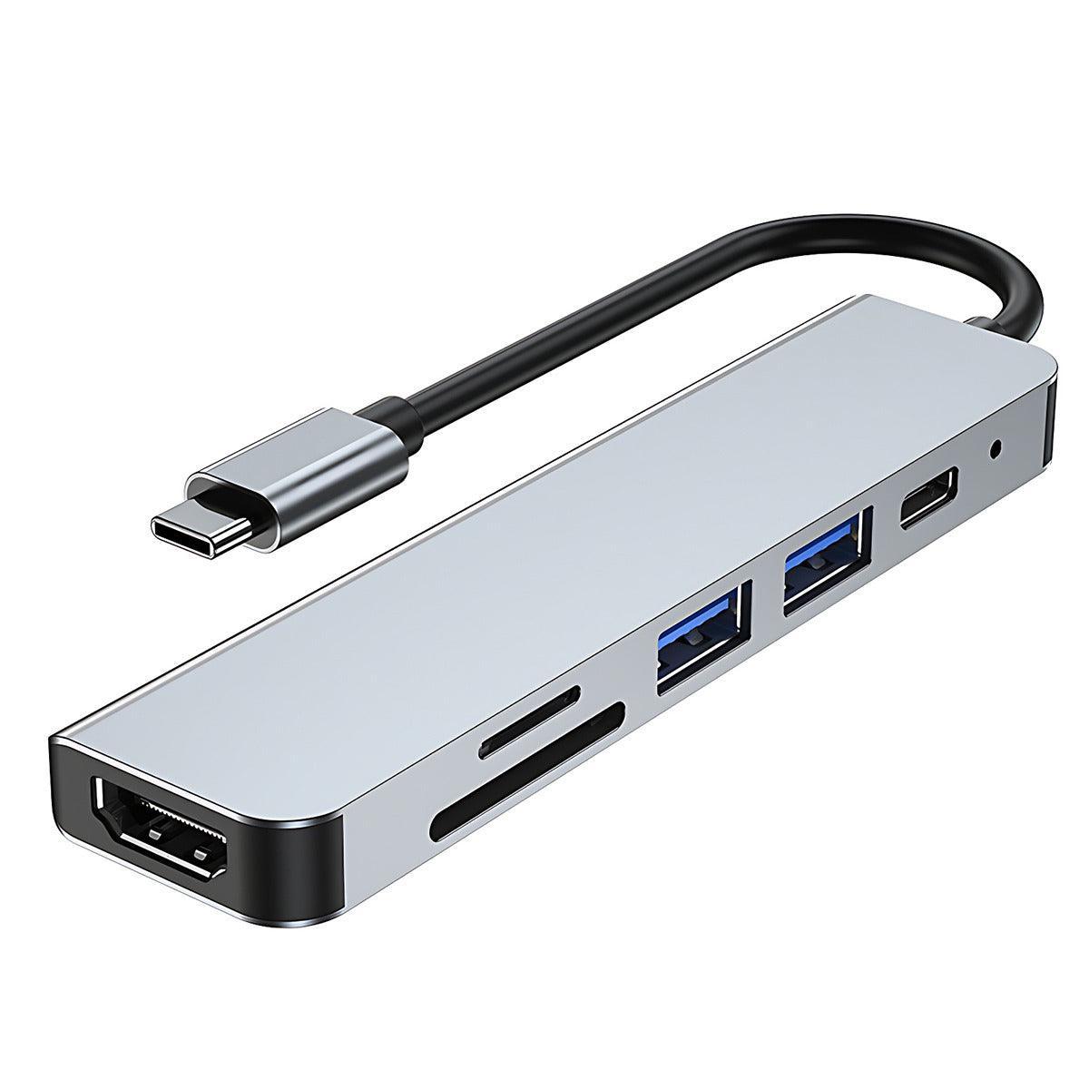 8/6/4-In-1 Usb-C Hub Adapter Type-C Hub Hdmi For Macbook Pro/Air Ipad Pro Laptop - 4-IN-1