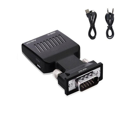 Hdmi To Vga Male Video Adapter Female Cable Converter With Audio Hd 1080P Au