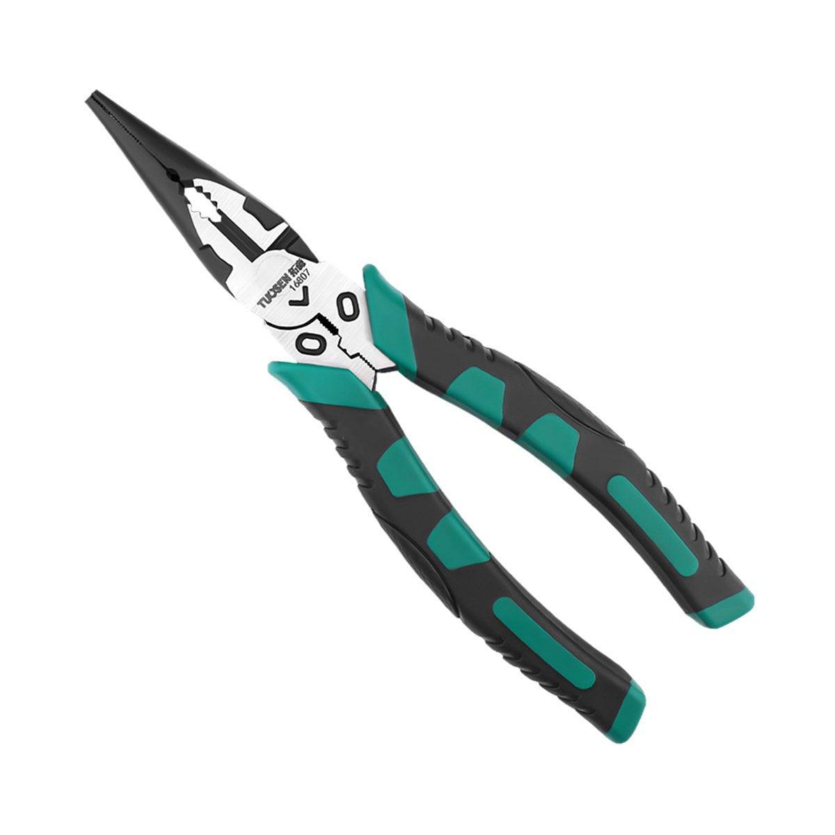 Labor-Saving Multi-Functional Tiger Pliers Flat Needle-Nose Diagonal Wire Pliers - Nose pliers-6inch