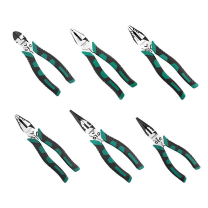 Labor-Saving Multi-Functional Tiger Pliers Flat Needle-Nose Diagonal Wire Pliers - Wire cutters-7inch