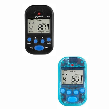 Metronome Digital Lcd Clip-On Mini Professional For Guitar Violin Accessories Au - Blue