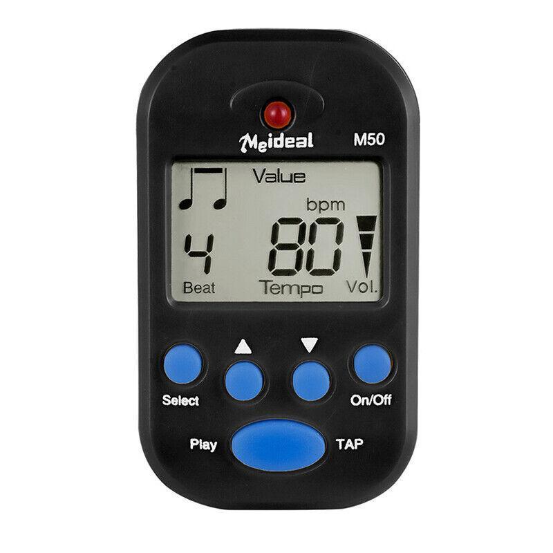 Metronome Digital Lcd Clip-On Mini Professional For Guitar Violin Accessories Au - Blue