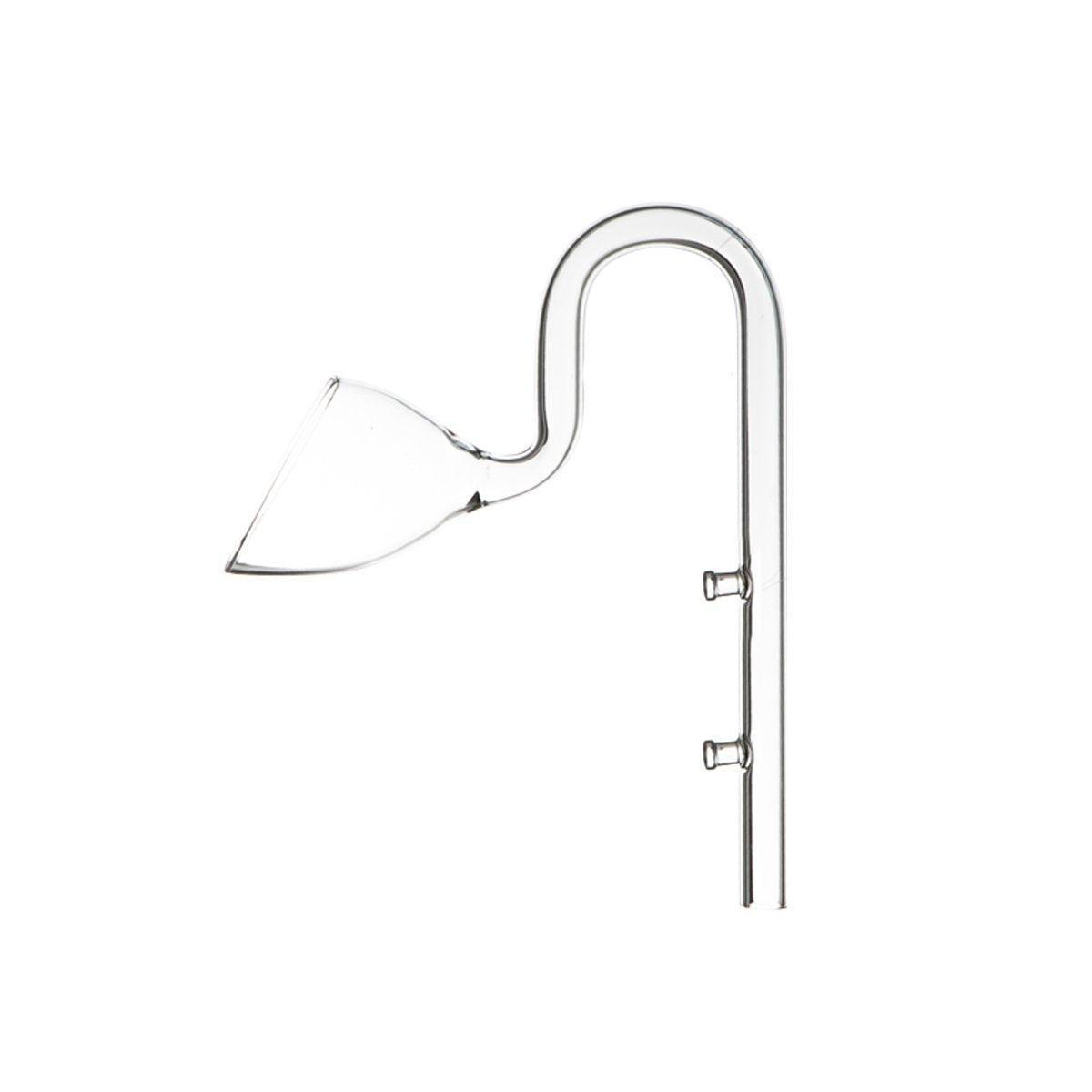 Aquarium Glass Inlet Outlet Pipe Fish Tank Filter Oil Film Remover Plant Holder - Oil removal inlet-12mm