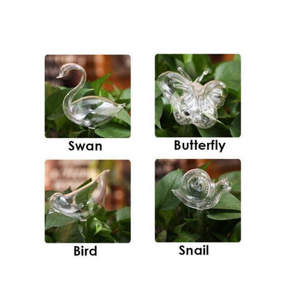 Automatic Self Plant Watering Glass Bulbs Water Feeder Indoor Irrigation Outdoor - Pentagram