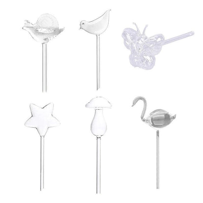 Automatic Self Plant Watering Glass Bulbs Water Feeder Indoor Irrigation Outdoor - Swan