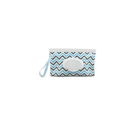 Portable Wet Wipe Pouch Dispenser Bag Travel Reusable Tissue Case Holder Storage - Blue
