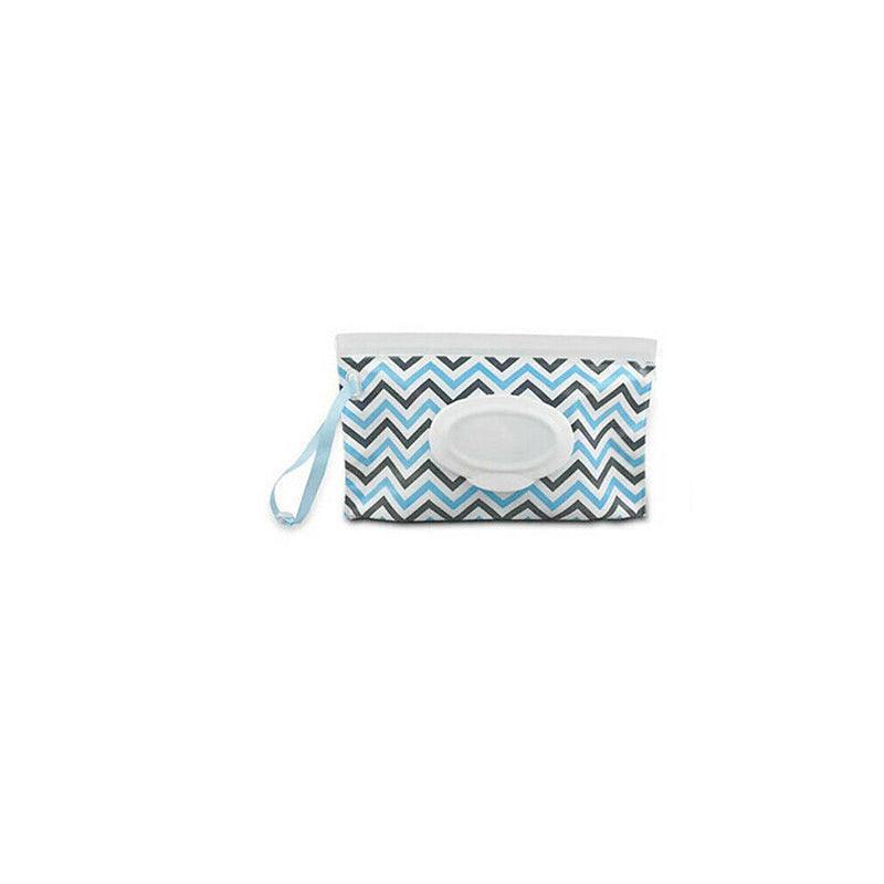 Portable Wet Wipe Pouch Dispenser Bag Travel Reusable Tissue Case Holder Storage - White