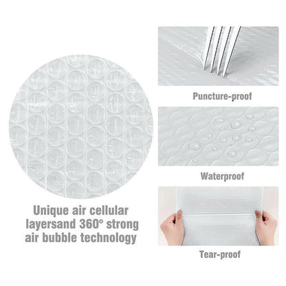 25PCS Poly Bubble Mailers Envelope Padded Bag White Cushioned Satchel 15 Sizes - 25PCS-13*13CM