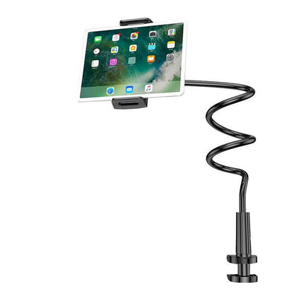 Adjustable Flexible Phone Tablet Holder with Clamp for Bed Desk Mount Use - White