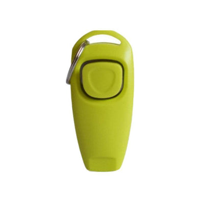 Dog Whistle and Clicker Set for Training Stop Barking Obedience Tool Combo - White