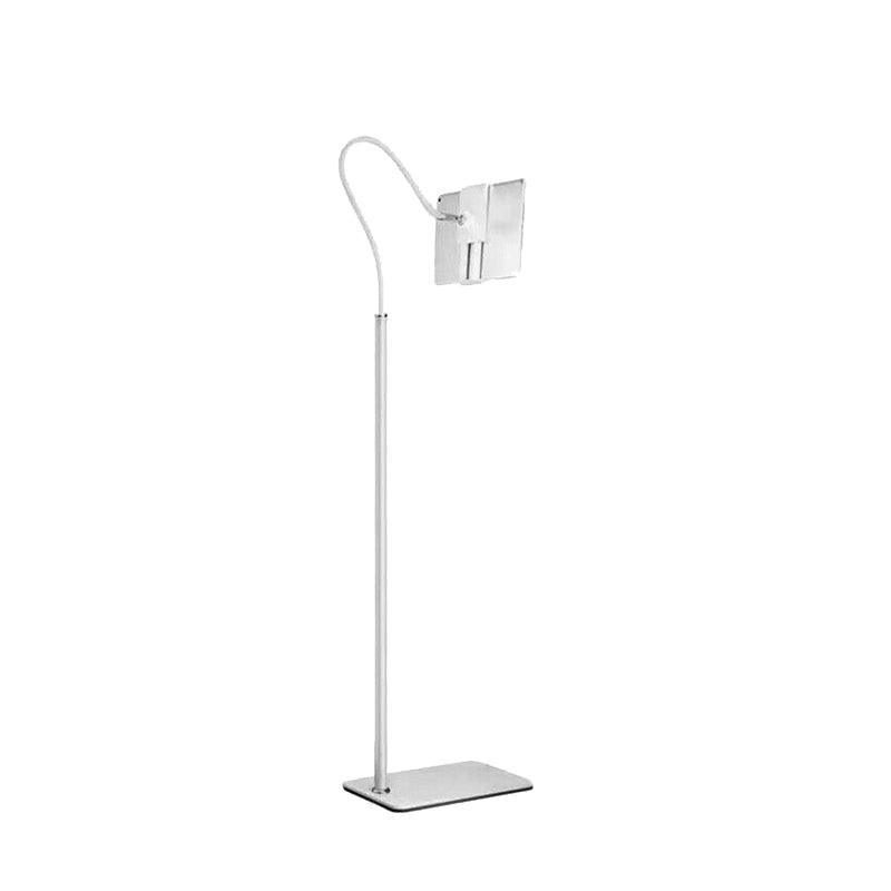 Adjustable Floor/Desk Stand Bed Lazy Mount Holder Arm Bracket For Phone Tablet - 6.5-9cm White(Desk Stand)