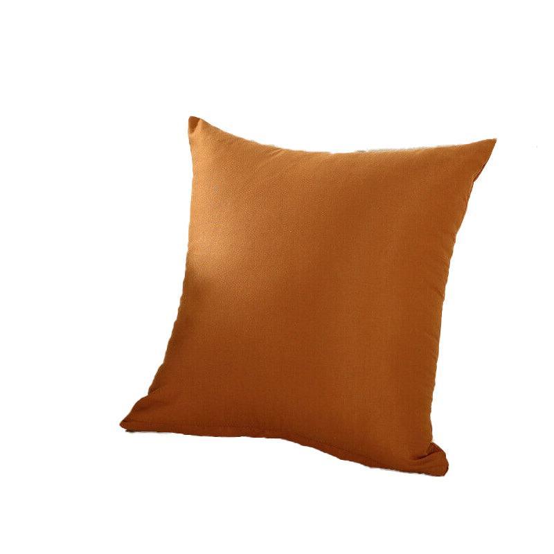 40x40cm Multicoloured Plain Solid Colour Cushion Cover Covers Decorative Pillow Case - White