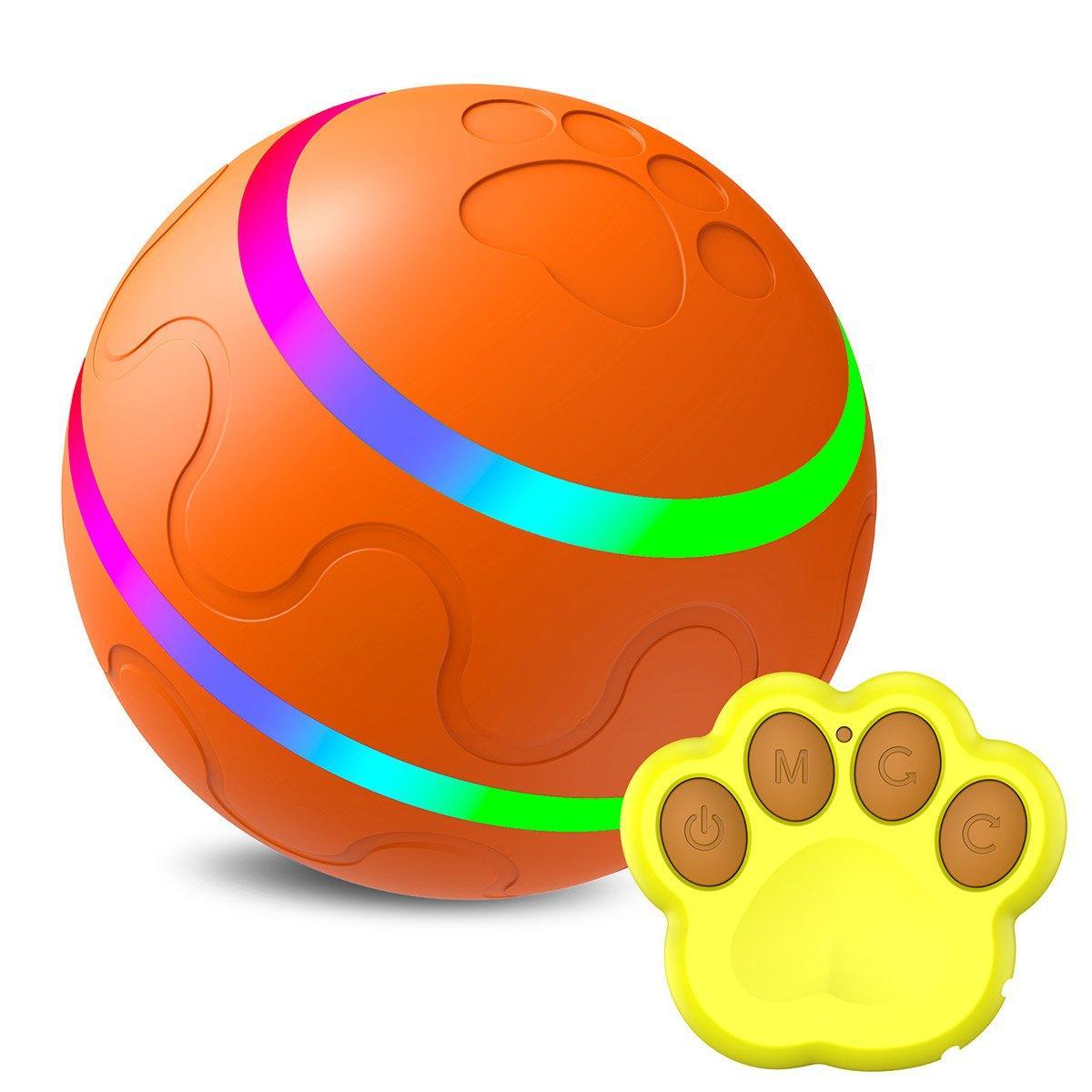 Interactive Smart Cat Dog Automatic Rolling Ball Self-Moving Kitten Pet Toys - Pink
