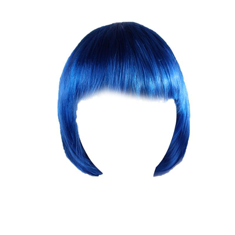 Short Bob Wig with Bangs for Women Synthetic Cosplay Party Hair in 14 Colours - Light Gold