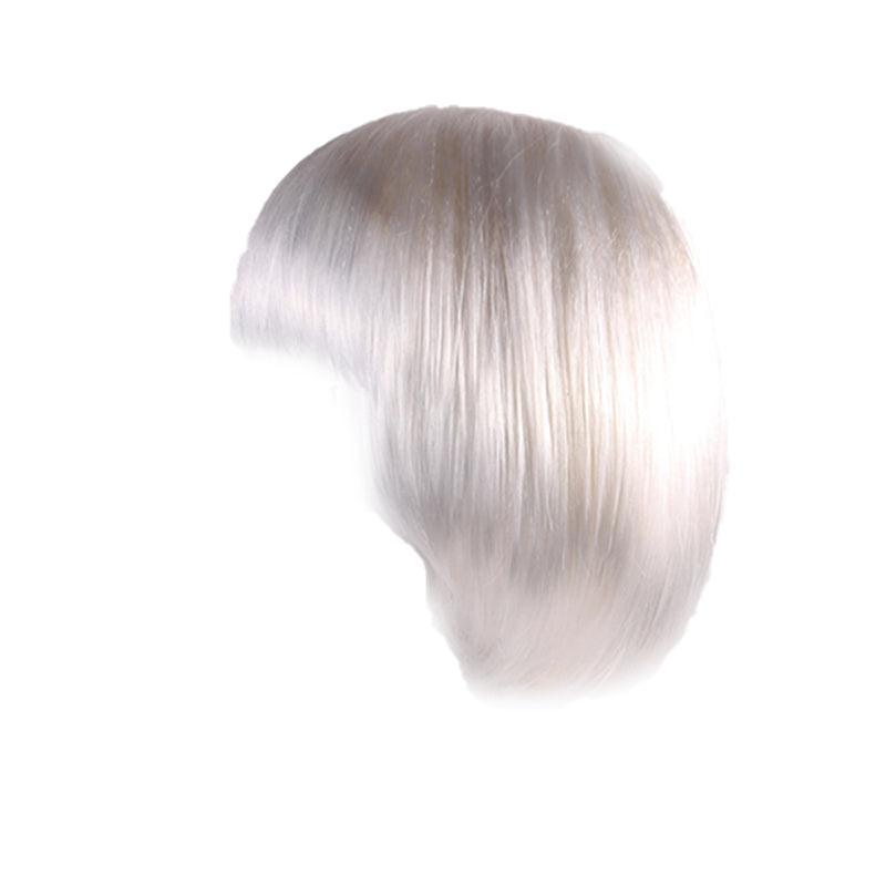 Short Bob Wig with Bangs for Women Synthetic Cosplay Party Hair in 14 Colours - Brown