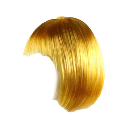 Short Bob Wig with Bangs for Women Synthetic Cosplay Party Hair in 14 Colours - Dark Purple