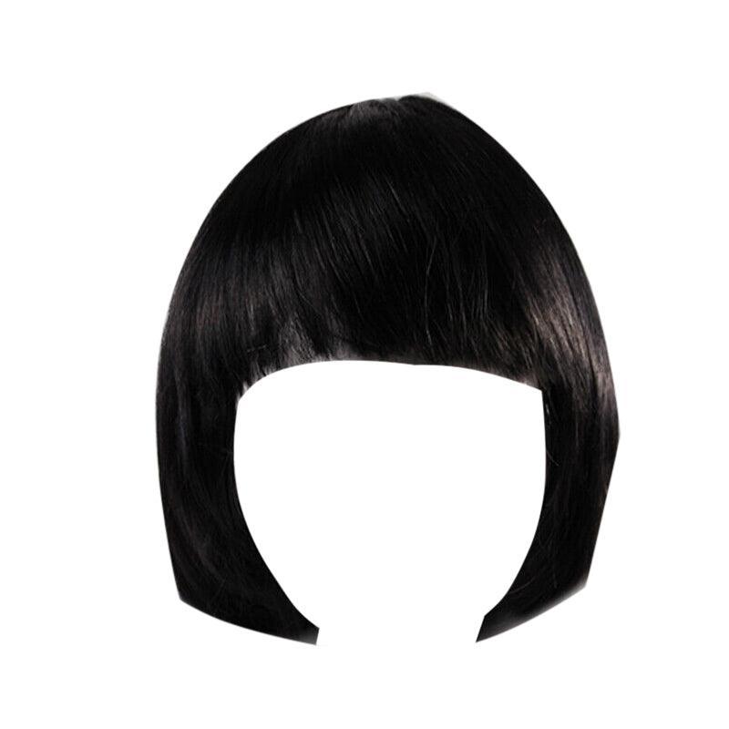 Short Bob Wig with Bangs for Women Synthetic Cosplay Party Hair in 14 Colours - Light Purple