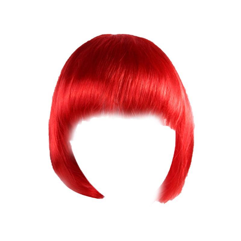 Short Bob Wig with Bangs for Women Synthetic Cosplay Party Hair in 14 Colours - Light Purple