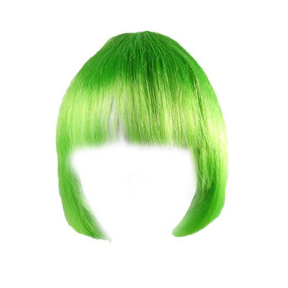 Short Bob Wig with Bangs for Women Synthetic Cosplay Party Hair in 14 Colours - Light Purple