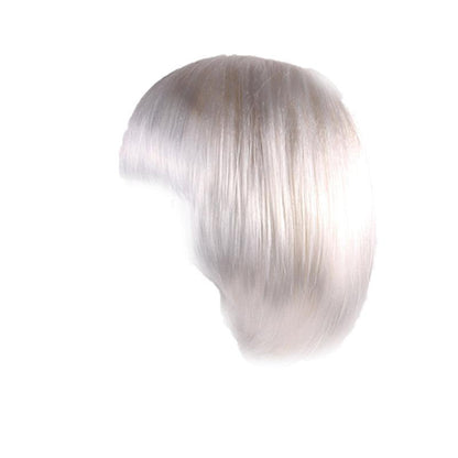 Short Bob Wig with Bangs for Women Synthetic Cosplay Party Hair in 14 Colours - Yellow