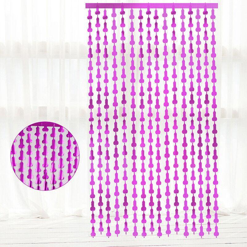 Metallic Tinsel Curtain 2m x 1m Hens Party Backdrop Foil Fringe Hanging Decor - Silver