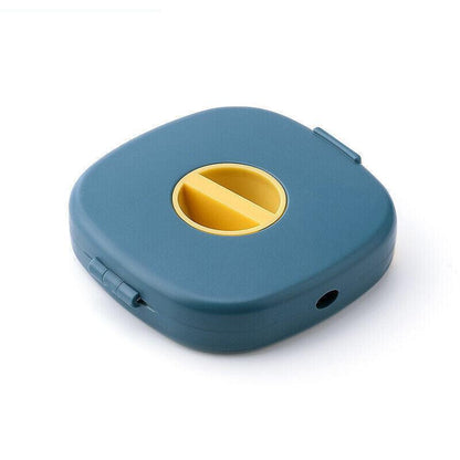 Case Cord Tangle Free Organizer Portable Earphones Manager Wire Winder Cable - Blue*1