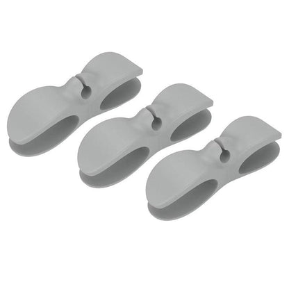 Wire Cable Organizer Holder Cord Wrapper Winder For Kitchen Appliances Computer - 3PCS Black