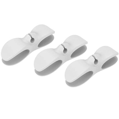 Wire Cable Organizer Holder Cord Wrapper Winder For Kitchen Appliances Computer - 3PCS Black