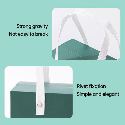 20pcs Translucent Gift Bags Packaging Tote Birthday Party Favors Candy Bags - Beige-M Size