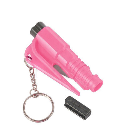 3 In 1 Car Window Glass Breaker Emergency Escape Tool with Cutter - Green