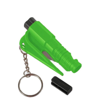 3 In 1 Car Window Glass Breaker Emergency Escape Tool with Cutter - Orange