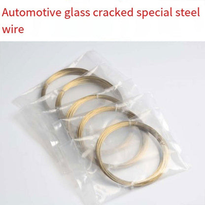 5 Rolls Automotive Glass Removal Tools Steel Wire Rope Disassembling Kit - Silver