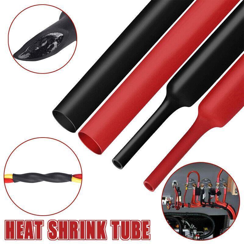 Grade Marine Heat Shrink Tubing 3:1 Wire Sleeve Glue Inside Fast Wrap Insulation Black 5M - 19.1mm*5M